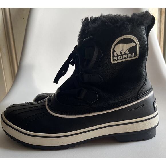 Sorel boots Tivoli III Women’s Size 9 Black Leather Waterproof winter warm - Picture 10 of 16